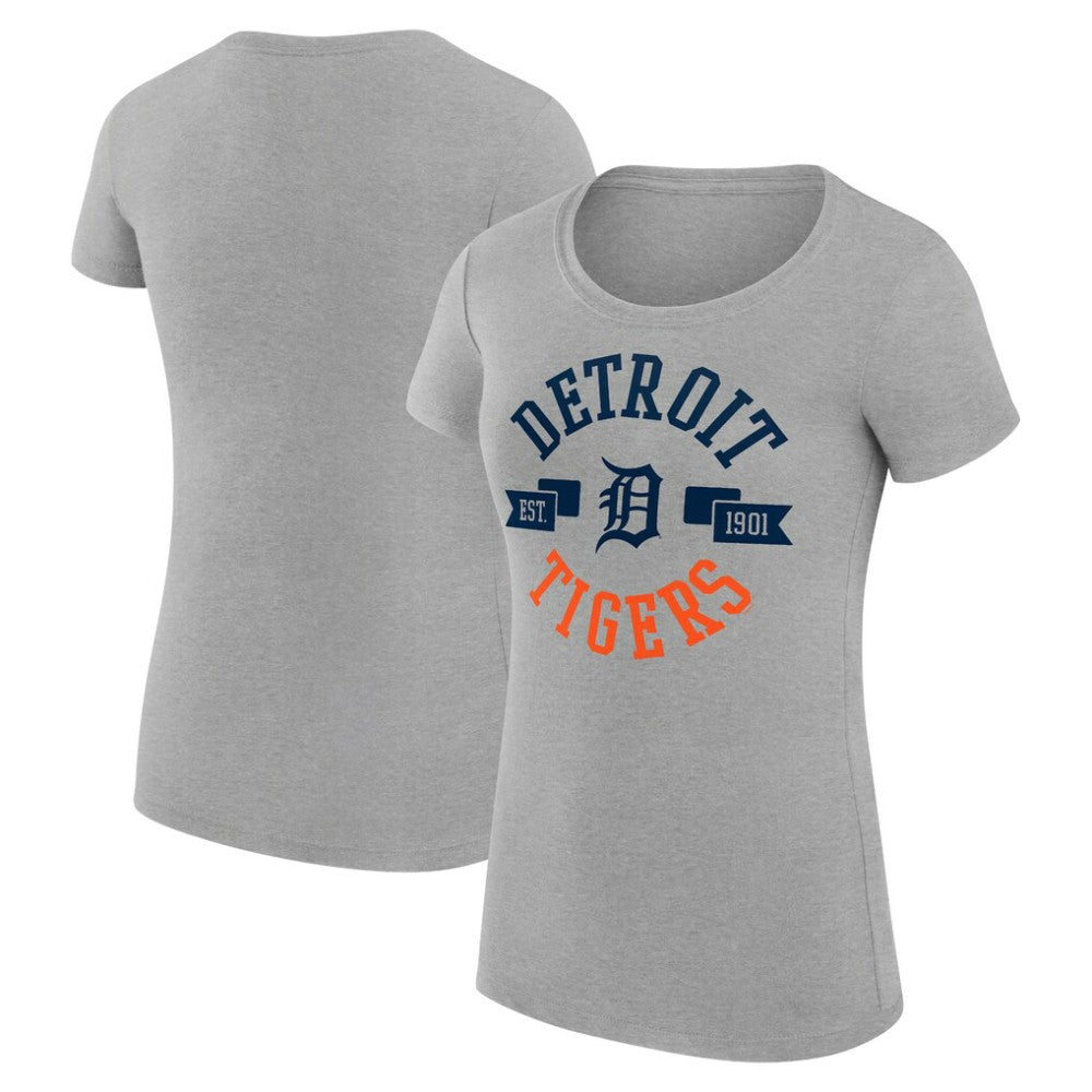 MLB Detroit Tigers G-III 4Her by Carl Banks Women's Super-Slim Fit Lightweight City Graphic T-Shirt