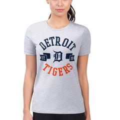 MLB Detroit Tigers G-III 4Her by Carl Banks Women's Super-Slim Fit Lightweight City Graphic T-Shirt