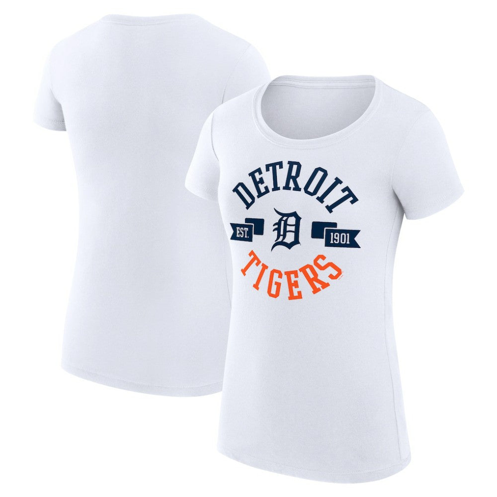 MLB Detroit Tigers G-III 4Her by Carl Banks Women's Super-Slim Fit Lightweight City Graphic T-Shirt