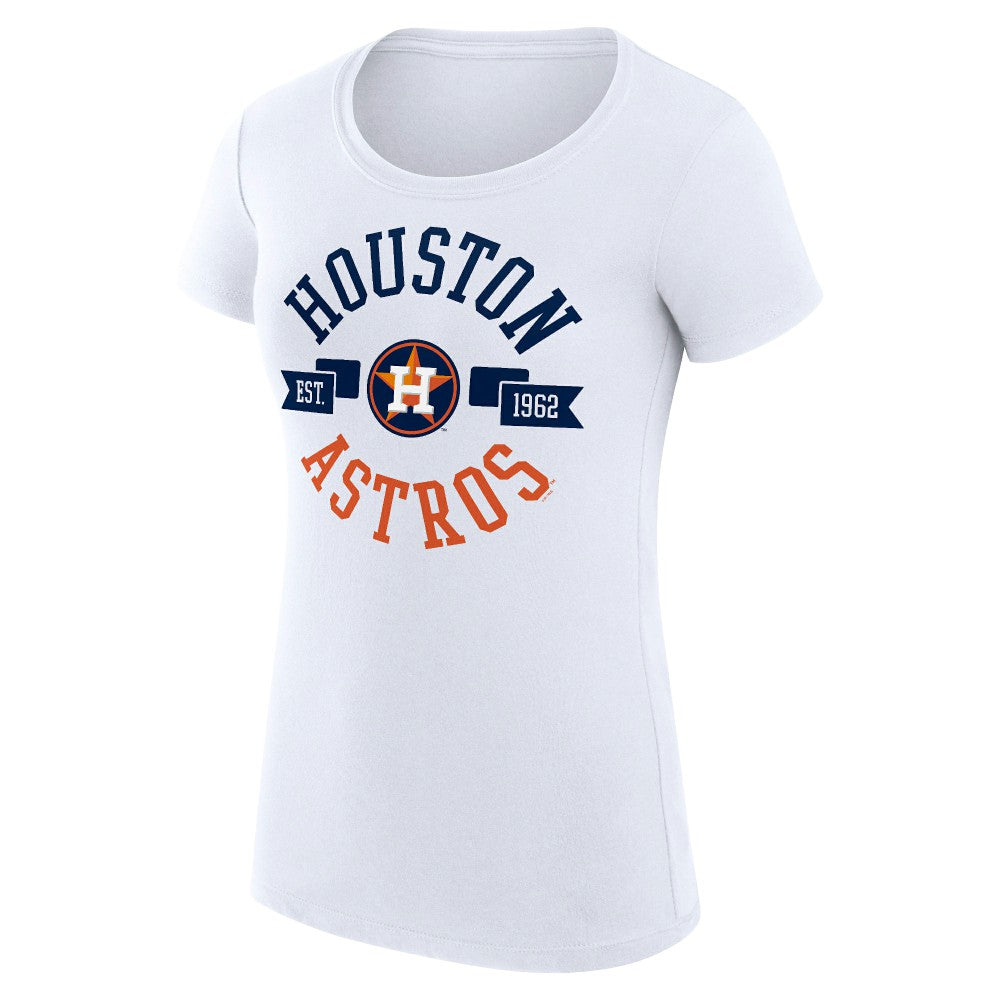 MLB Houston Astros G-III 4Her by Carl Banks Women's Super-Slim Fit Lightweight City Graphic T-Shirt