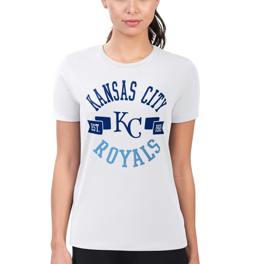 MLB Kansas City Royals G-III 4Her by Carl Banks Women's Super-Slim Fit Lightweight City Graphic T-Shirt