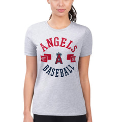 MLB Los Angeles Angels G-III 4Her by Carl Banks Women's Super-Slim Fit Lightweight City Graphic T-Shirt
