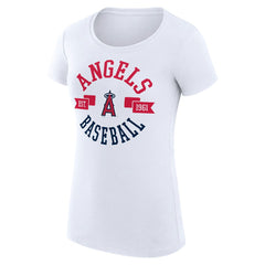MLB Los Angeles Angels G-III 4Her by Carl Banks Women's Super-Slim Fit Lightweight City Graphic T-Shirt