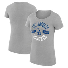 MLB Los Angeles Dodgers G-III 4Her by Carl Banks Women's Super-Slim Fit Lightweight City Graphic T-Shirt