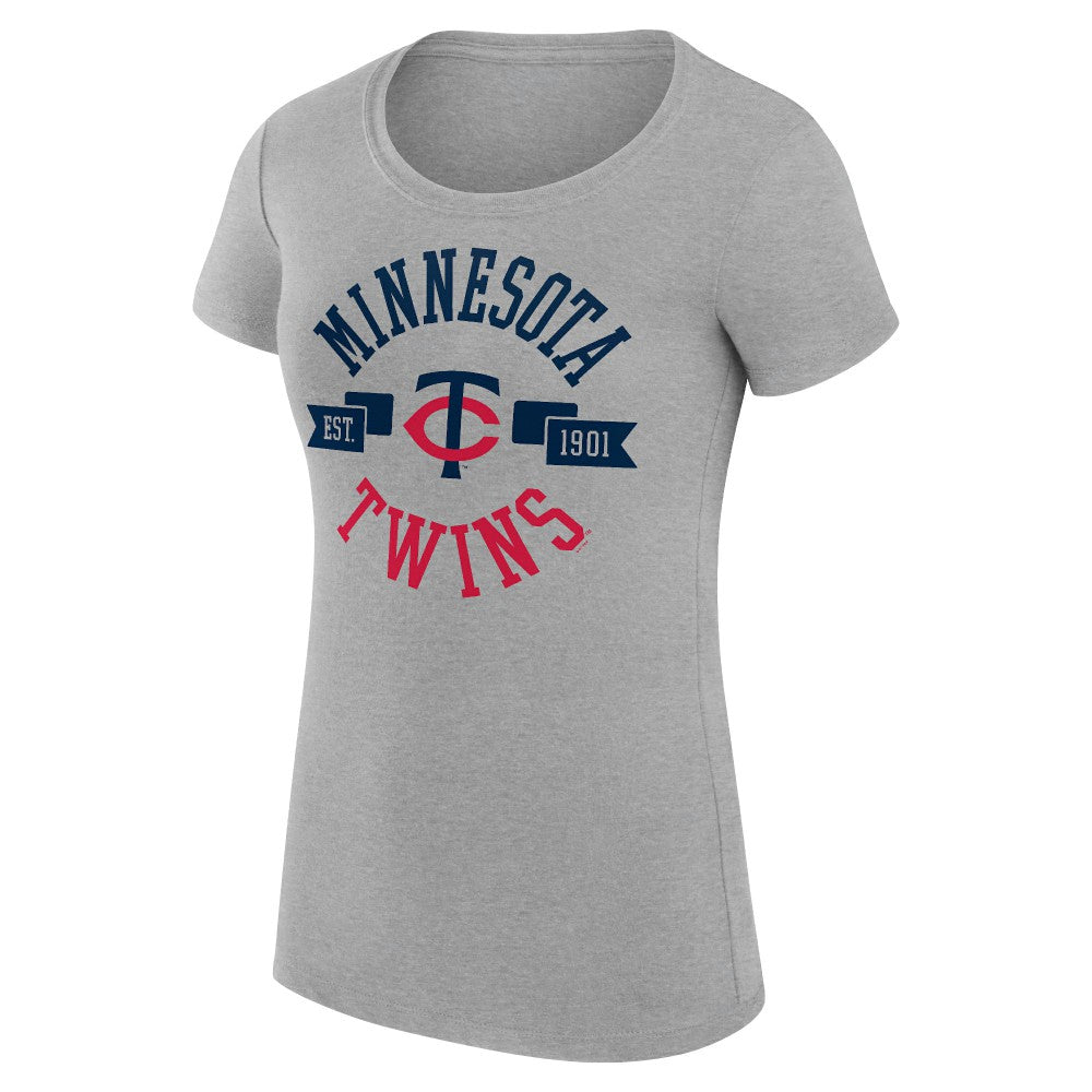 MLB Minnesota Twins G-III 4Her by Carl Banks Women's Super-Slim Fit Lightweight City Graphic T-Shirt