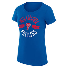 MLB Philadelphia Phillies G-III 4Her by Carl Banks Women's Super-Slim Fit Lightweight City Graphic T-Shirt