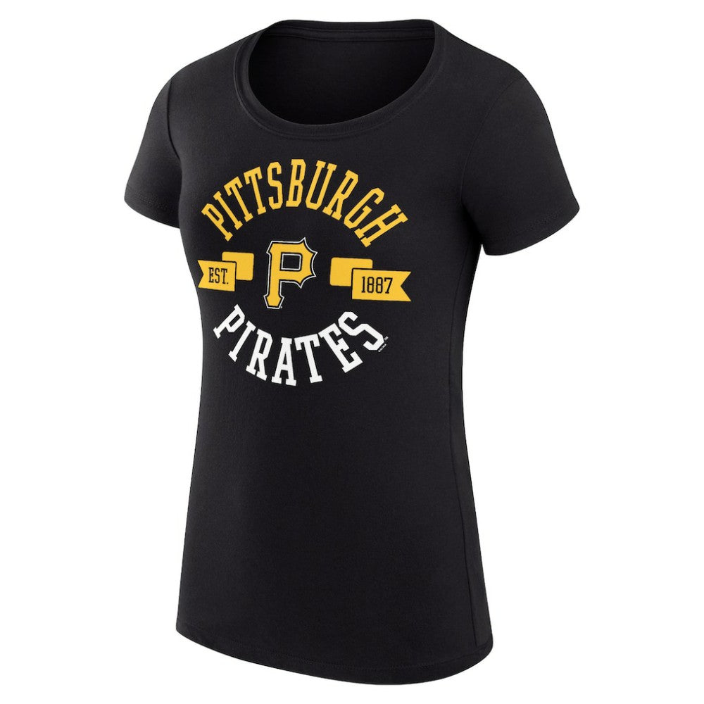 MLB Pittsburgh Pirates G-III 4Her by Carl Banks Women's Super-Slim Fit Lightweight City Graphic T-Shirt
