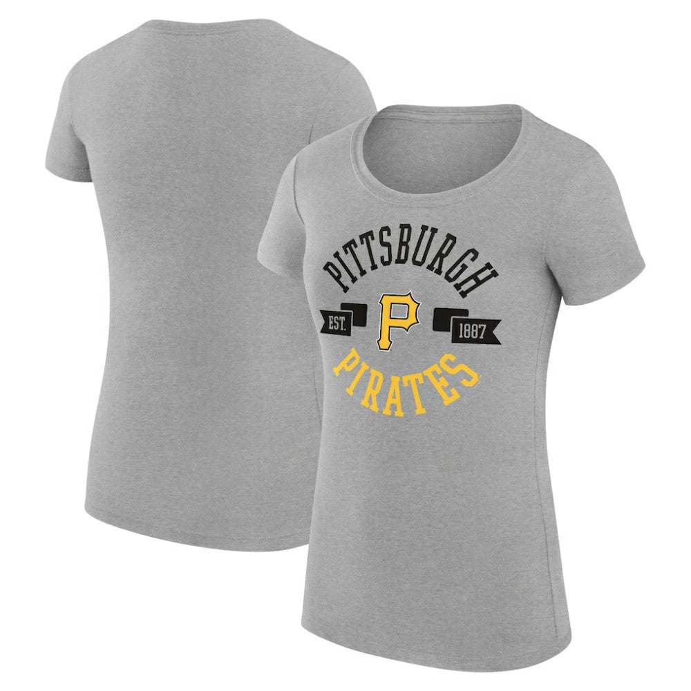 MLB Pittsburgh Pirates G-III 4Her by Carl Banks Women's Super-Slim Fit Lightweight City Graphic T-Shirt