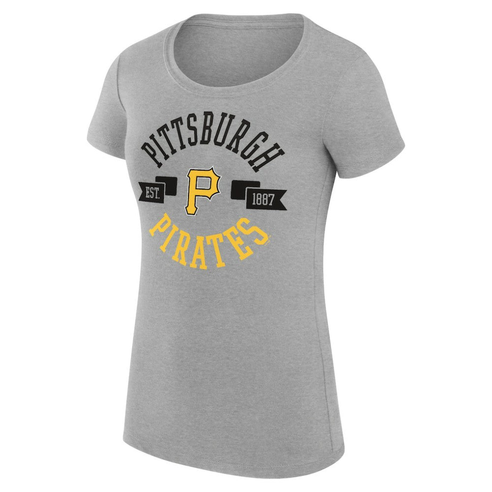 MLB Pittsburgh Pirates G-III 4Her by Carl Banks Women's Super-Slim Fit Lightweight City Graphic T-Shirt