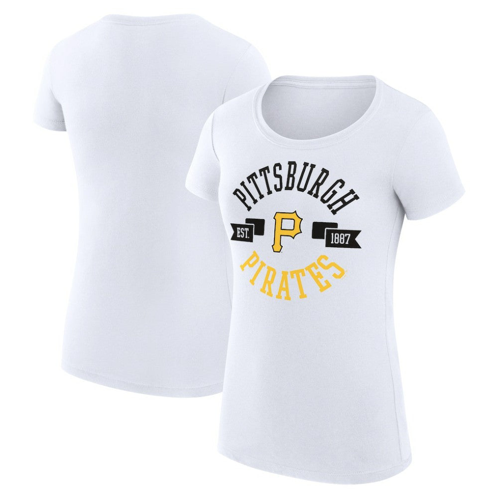 MLB Pittsburgh Pirates G-III 4Her by Carl Banks Women's Super-Slim Fit Lightweight City Graphic T-Shirt