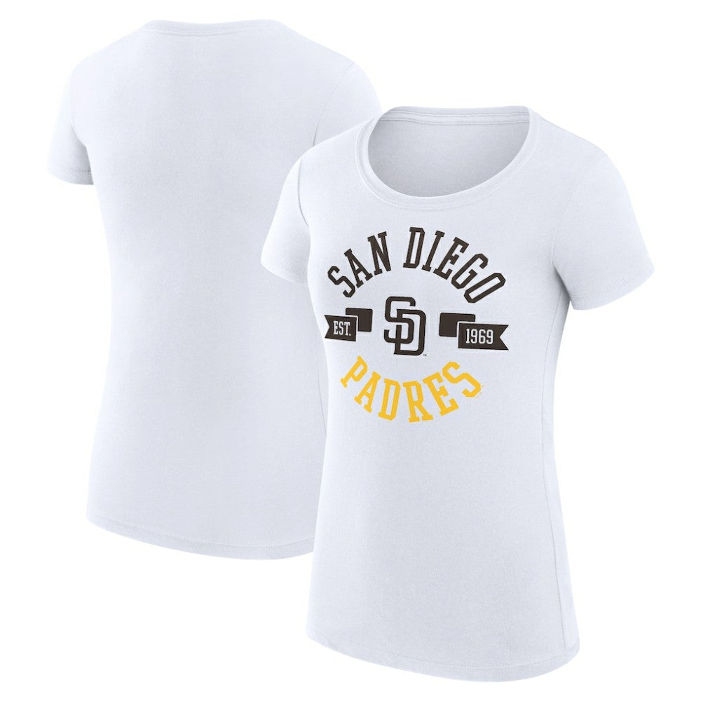 MLB San Diego Padres G-III 4Her by Carl Banks Women's Super-Slim Fit Lightweight City Graphic T-Shirt