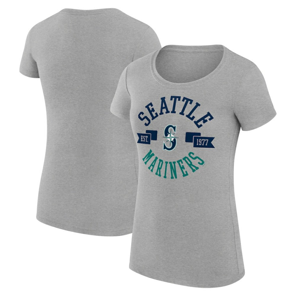 MLB Seattle Mariners G-III 4Her by Carl Banks Women's Super-Slim Fit Lightweight City Graphic T-Shirt