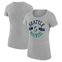 MLB Seattle Mariners G-III 4Her by Carl Banks Women's Super-Slim Fit Lightweight City Graphic T-Shirt