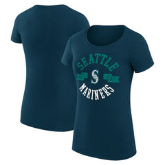 MLB Seattle Mariners G-III 4Her by Carl Banks Women's Super-Slim Fit Lightweight City Graphic T-Shirt