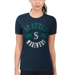 MLB Seattle Mariners G-III 4Her by Carl Banks Women's Super-Slim Fit Lightweight City Graphic T-Shirt