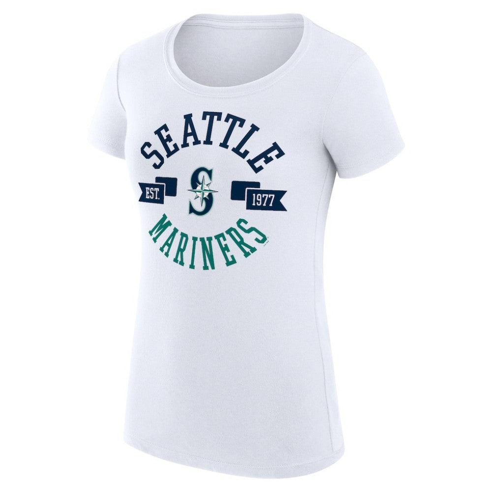 MLB Seattle Mariners G-III 4Her by Carl Banks Women's Super-Slim Fit Lightweight City Graphic T-Shirt