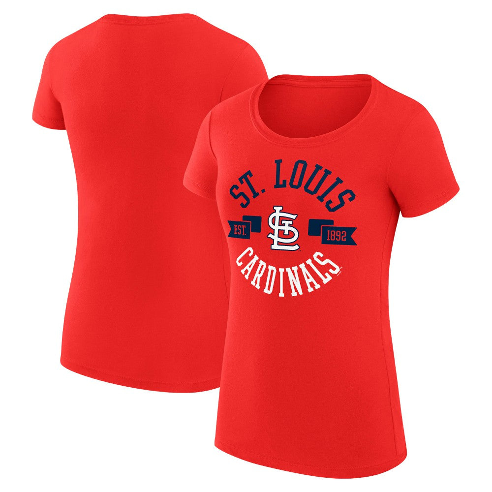 MLB St. Louis Cardinals G-III 4Her by Carl Banks Women's Super-Slim Fit Lightweight City Graphic T-Shirt