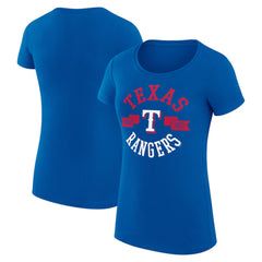 MLB Texas Rangers G-III 4Her by Carl Banks Women's Super-Slim Fit Lightweight City Graphic T-Shirt