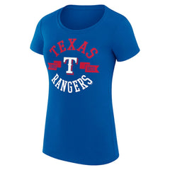 MLB Texas Rangers G-III 4Her by Carl Banks Women's Super-Slim Fit Lightweight City Graphic T-Shirt