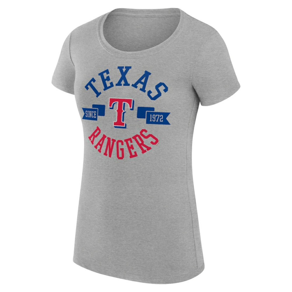 MLB Texas Rangers G-III 4Her by Carl Banks Women's Super-Slim Fit Lightweight City Graphic T-Shirt