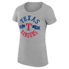MLB Texas Rangers G-III 4Her by Carl Banks Women's Super-Slim Fit Lightweight City Graphic T-Shirt