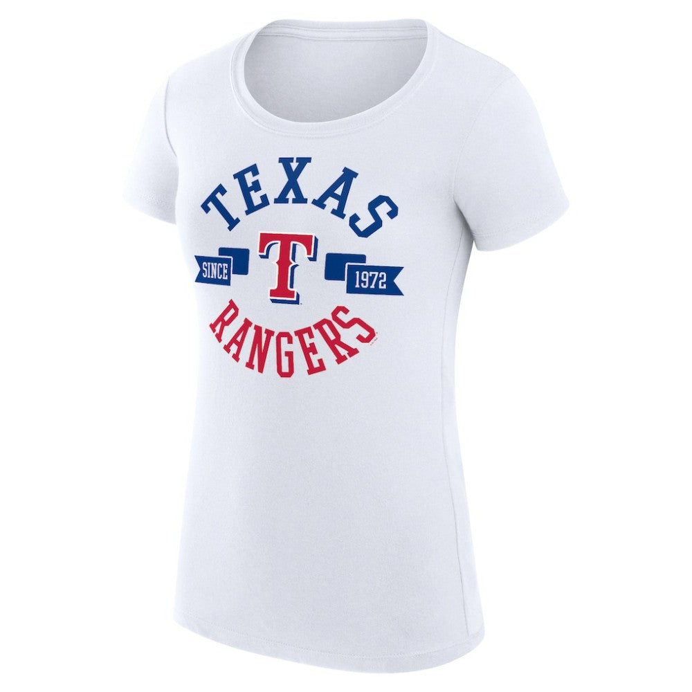 MLB Texas Rangers G-III 4Her by Carl Banks Women's Super-Slim Fit Lightweight City Graphic T-Shirt