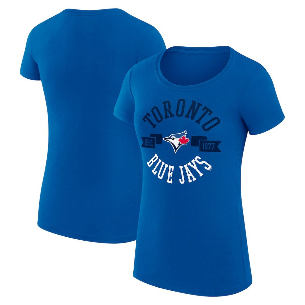 MLB Toronto Blue Jays G-III 4Her by Carl Banks Women's Super-Slim Fit Lightweight City Graphic T-Shirt