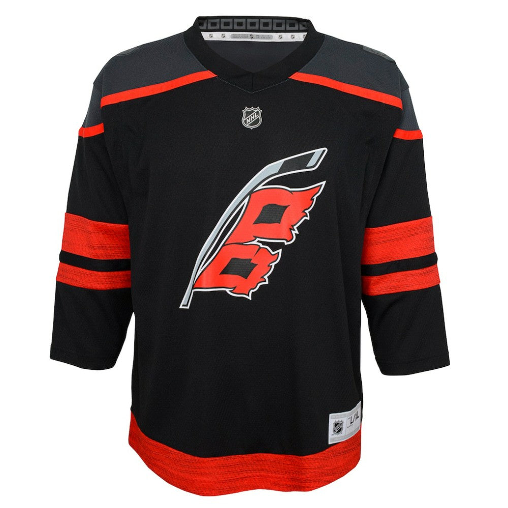 NHL Black Carolina Hurricanes Youth Home Replica Jersey