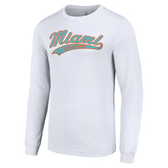 Starter Tailsweep Long Sleeve T-Shirt - Miami Dolphins