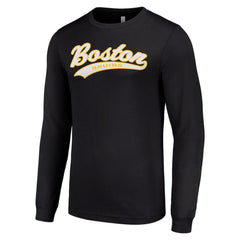 NHL Black Boston Bruins Starter Tailsweep T-Shirt