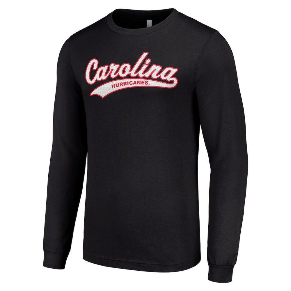 NHL Black Carolina Hurricanes Starter Tailsweep T-Shirt