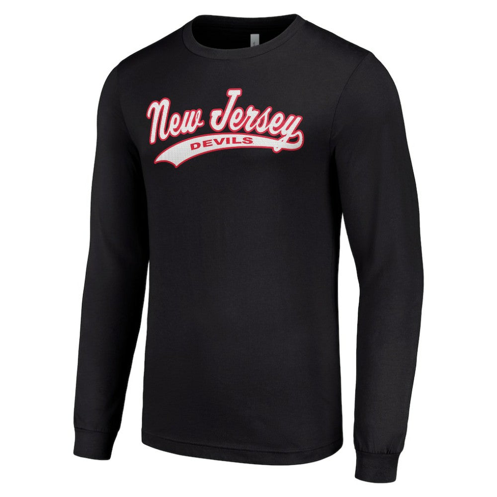 NHL Black New Jersey Devils Starter Tailsweep T-Shirt