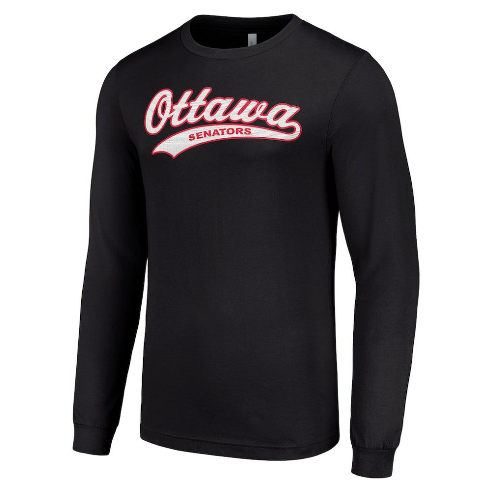 NHL Black Ottawa Senators Starter Tailsweep T-Shirt