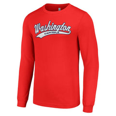 NHL Red Washington Capitals Starter Tailsweep T-Shirt