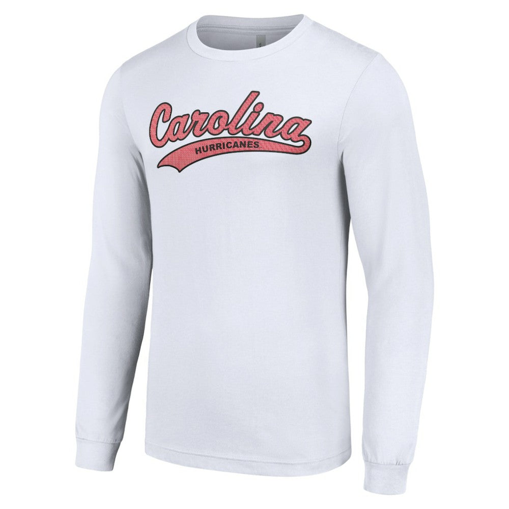 NHL White Carolina Hurricanes Starter Tailsweep T-Shirt