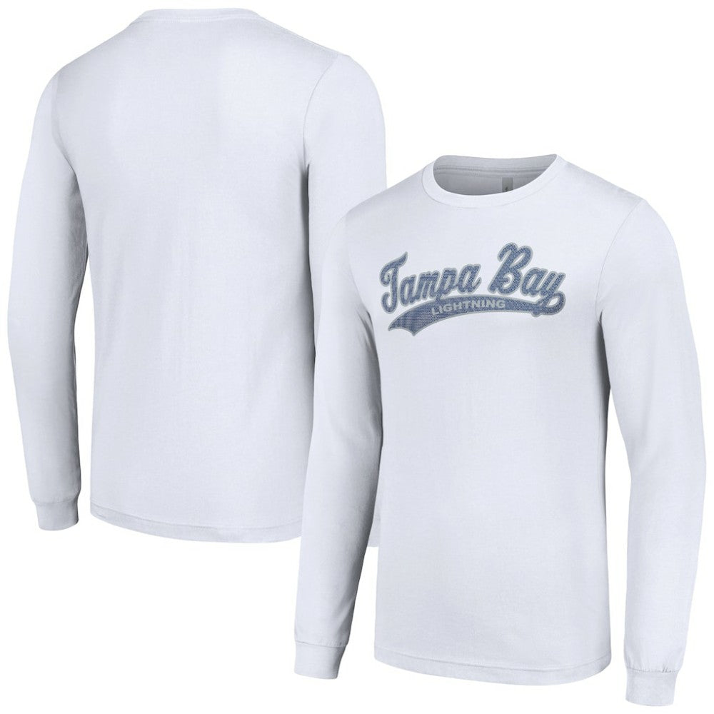 NHL White Tampa Bay Lightning Starter Tailsweep T-Shirt