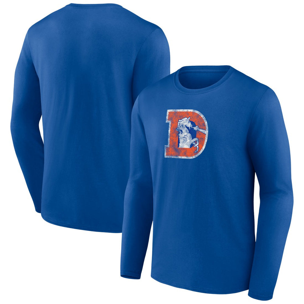 Throwback Long Sleeve T-Shirt - Denver Broncos