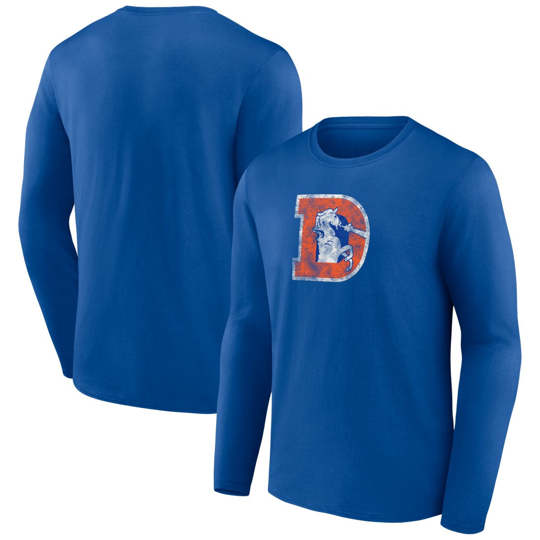 Throwback Long Sleeve T-Shirt - Denver Broncos