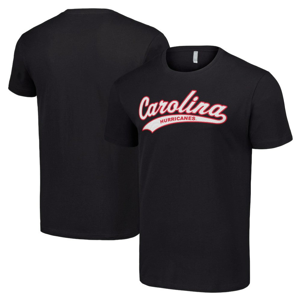 NHL Black Carolina Hurricanes Starter Tailsweep T-Shirt