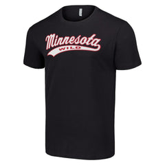 NHL Black Minnesota Wild Starter Tailsweep T-Shirt