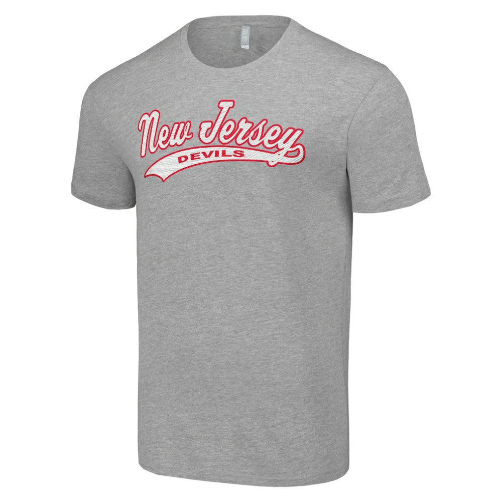 NHL Heather Gray New Jersey Devils Starter Tailsweep T-Shirt