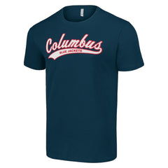 NHL Navy Columbus Blue Jackets Starter Tailsweep T-Shirt