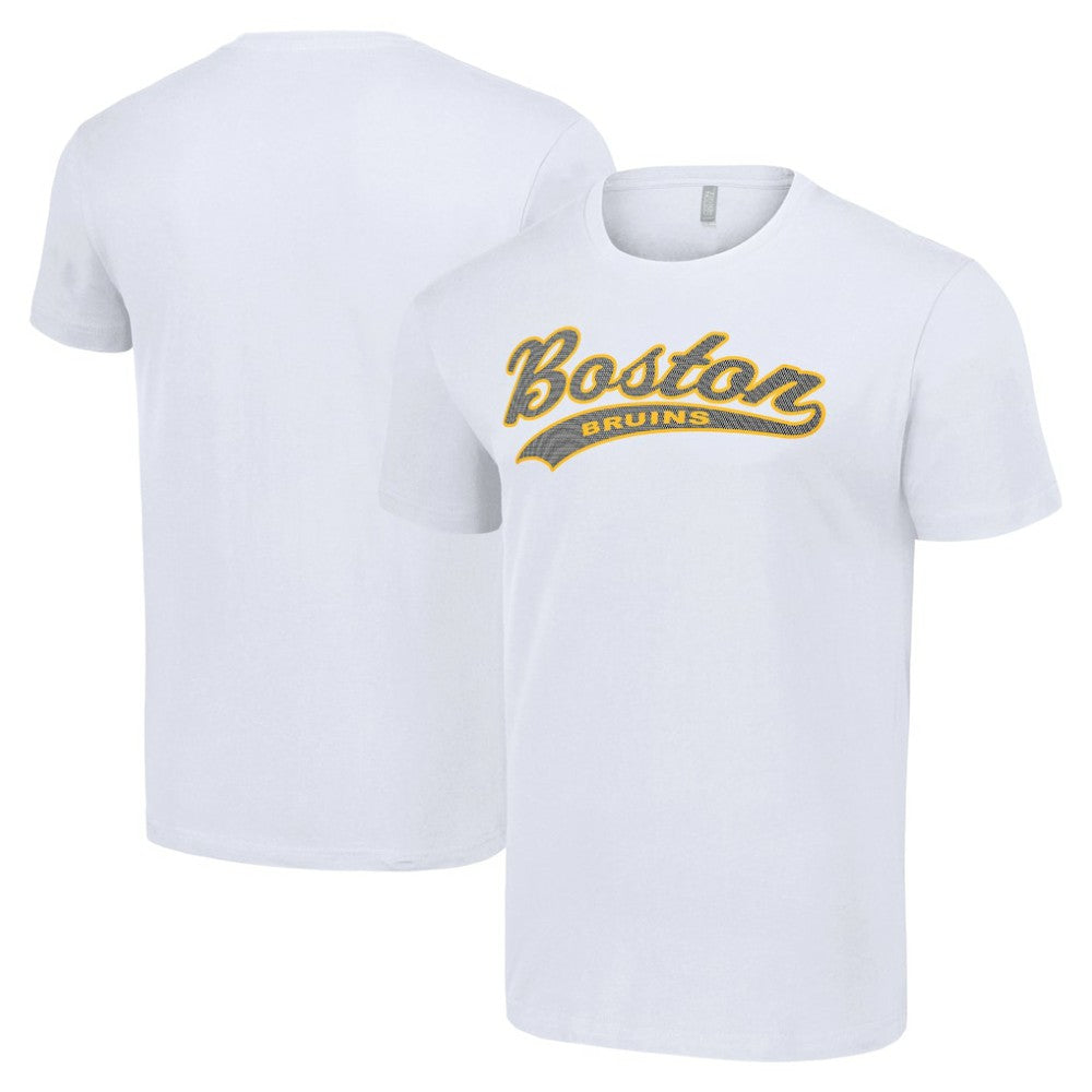 NHL White Boston Bruins Starter Tailsweep T-Shirt