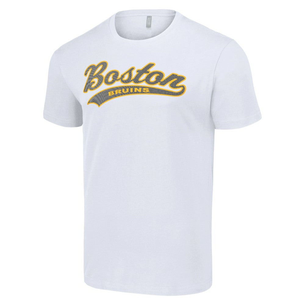 NHL White Boston Bruins Starter Tailsweep T-Shirt