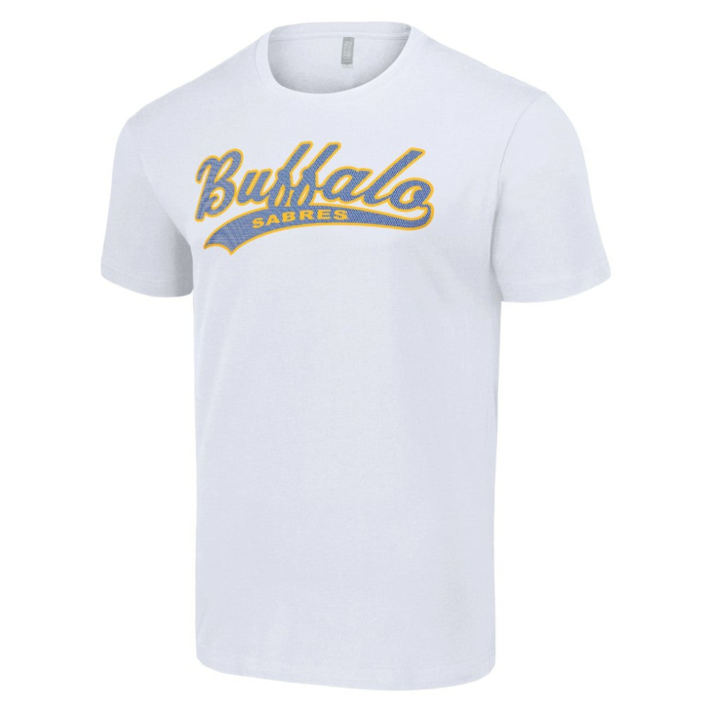 NHL White Buffalo Sabres Starter Tailsweep T-Shirt