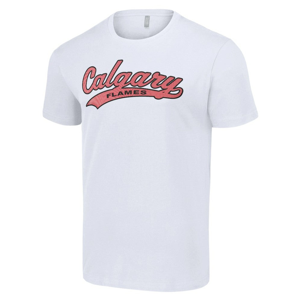 NHL White Calgary Flames Starter Tailsweep T-Shirt