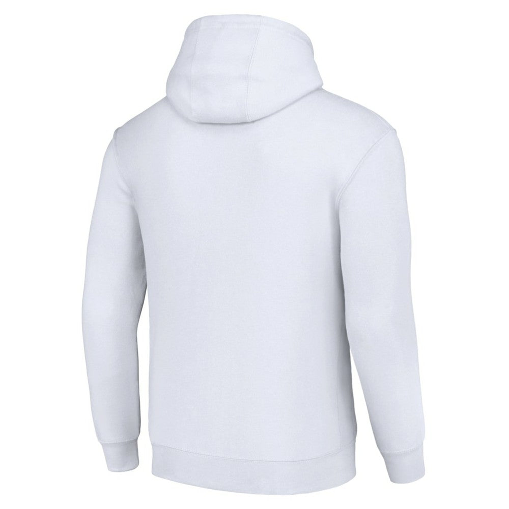 NHL White Boston Bruins Starter Tailsweep Fleece Tri-Blend Pullover Hoodie