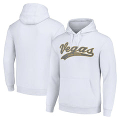 NHL White Vegas Golden Knights Starter Tailsweep Fleece Tri-Blend Pullover Hoodie