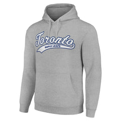 NHL Heather Gray Toronto Maple Leafs Starter Tailsweep Fleece Tri-Blend Pullover Hoodie