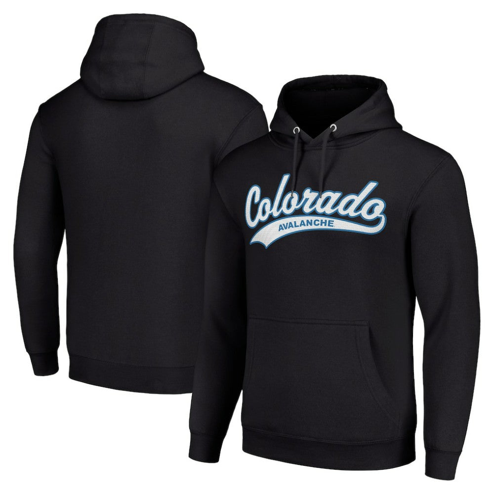NHL Black Colorado Avalanche Starter Tailsweep Fleece Tri-Blend Pullover Hoodie